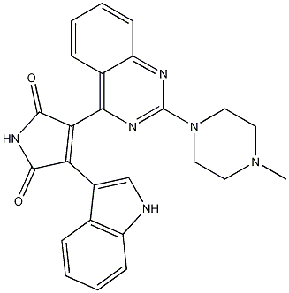 3-(1H-吲哚-3-基)-4-[2-(4-甲基哌嗪-1-基)喹唑啉-4-基]吡咯-2